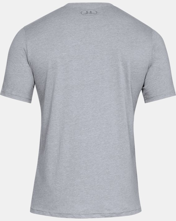 T-shirt voor heren UA Boxed Sportstyle met korte mouwen, Gray, pdpMainDesktop image number 5